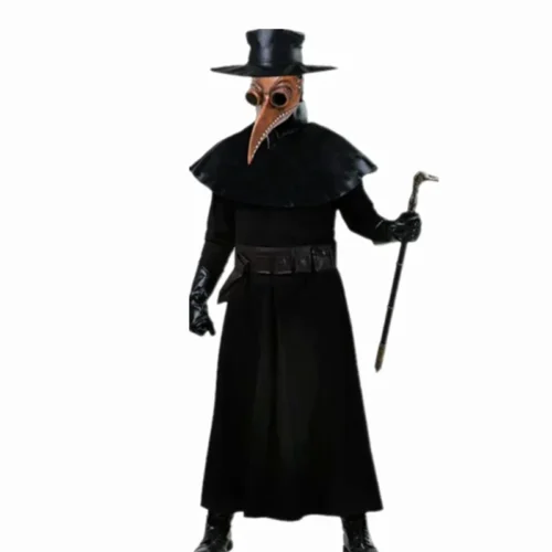 Plague Doctor Costume – Hooded Cloak, Long Nose Beak Mask & Cosplay Outfit for Kids and Adults | Halloween Party