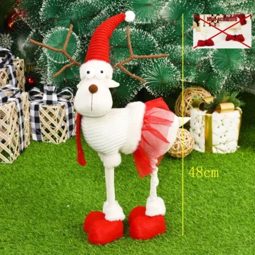 Christmas Dolls – Santa Claus, Snowman, and Elk Figurines, Xmas Tree Ornaments, Holiday Gifts for Kids, Christmas Decorations