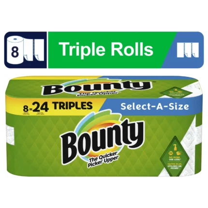 Paper Towels – 2 Triple Rolls, Printed Design, Soft and Comfortable, Simple and Effective for Cleaning, Ideal for Kitchen and Living Room Use