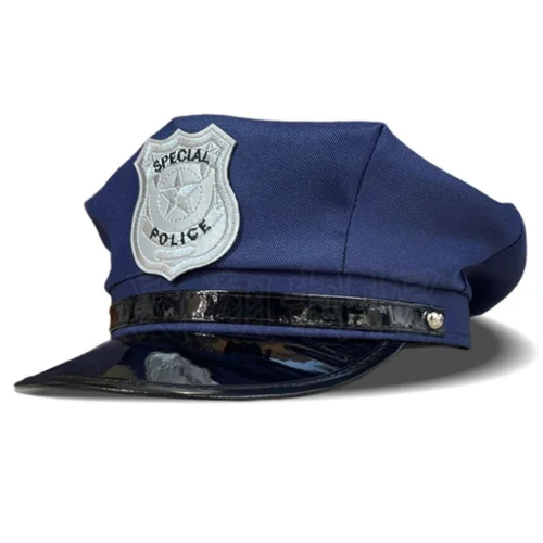 Police Cop Hat – Boys & Girls Halloween Cosplay, Policeman Performance Hat, Y2K Style - Image 2