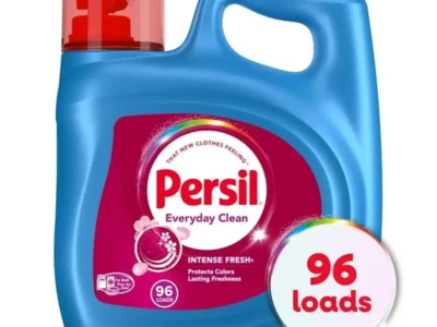 Powerful Stain Removing Odor Eliminating Liquid Laundry Detergent Intense Fresh Scent Color Safe HE 96 Loads All Skin Types