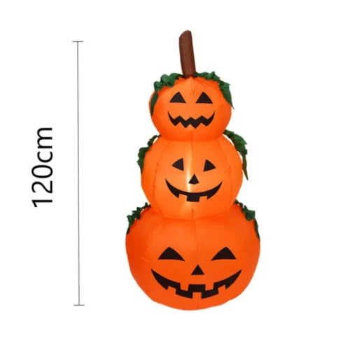 1.2M Halloween Inflatable Pumpkin with LED Lights – Outdoor Garden & Courtyard Decoration, Horror Tombstone Props - Image 6