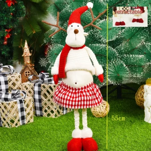 Christmas Dolls – Santa Claus, Snowman, and Elk Figurines, Xmas Tree Ornaments, Holiday Gifts for Kids, Christmas Decorations