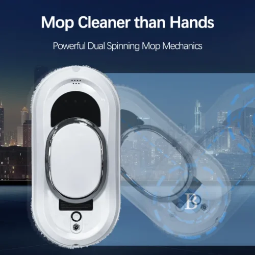 Intelligent Smart Window Cleaning Robot – Electric Glass Cleaner with Remote Control, 5600Pa Suction