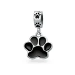 New 925 Sterling Silver "Friend Dog Mom Woof" Pet Charm - DIY Dangle Beads | Fits Original Pandora Bracelet | Fashionable Women's Jewelry