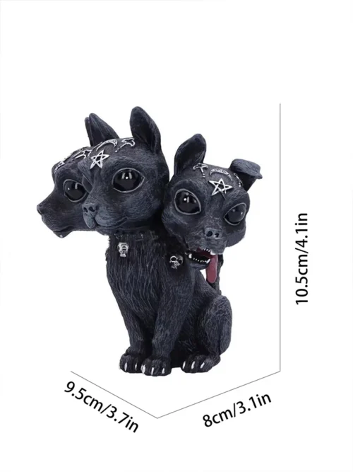 Cerberus Ornaments – Resin Mythology Cute Animal Statue - Image 5