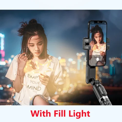 360° Rotation Gimbal Stabilizer, Selfie Stick with Face Recognition and Following Shooting Mode