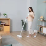 Electric Spin Mop with Bucket – Cordless Electric Mop with LED Headlight and Water Spray, Up to 60 Minutes Runtime, Ideal for Floor Cleaning