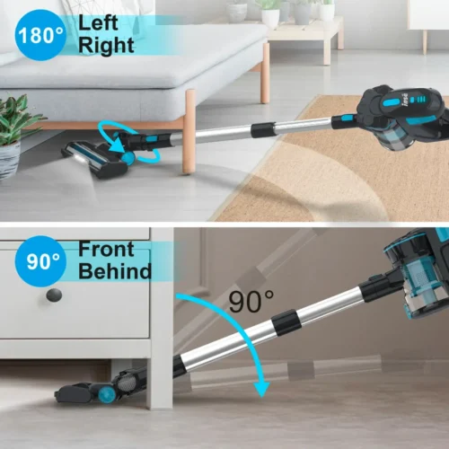INSE V70 12KPa Stick Cordless Vacuum Cleaner – 40-Min Runtime, 10-in-1 Lightweight Cleaning Tool