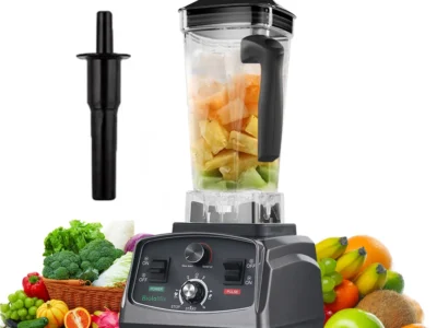 BioloMix 3HP 2200W Heavy Duty Commercial Grade Timer Blender – Mixer Juicer, Fruit Food Processor, Ice Smoothie Maker, BPA Free