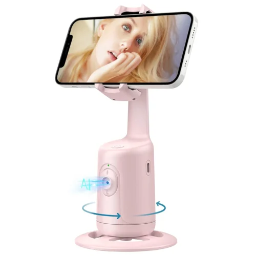 Auto Tracking Phone Holder - 360° Face Tracking Rotation Gimbal Stabilizer Tripod | Smart Robot Follow-Up Video Accessories