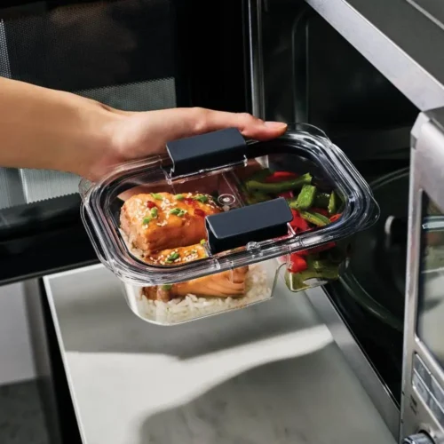 Leakproof 5pk 2.85 Cup Brilliance Meal Prep Containers – 2-Compartment, Odor-Resistant