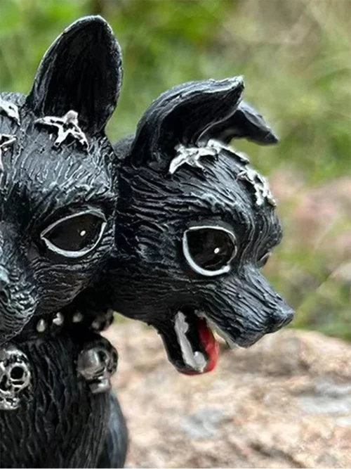 Cerberus Ornaments – Resin Mythology Cute Animal Statue - Image 2
