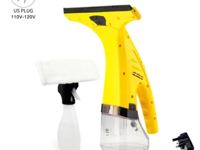 Cordless Rechargeable Automatic Window Vacuum Squeegee – Portable Glass Cleaning Machine for Showers, Mirrors, Glass, and Countertops