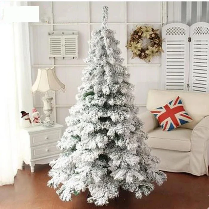 240cm Snow White Christmas Tree – Large Size Holiday Decoration for a Stunning Christmas Display