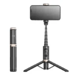 Selfie Stick with Telescopic Rod & Bluetooth Tripod Stand | Mobile Phone Stand with Remote Control & Ring Light | Compact Mini Tripod