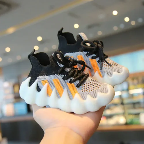 New Arrival Single Network Sport Shoes - Breathable Canvas Running Sneakers for Children, Boys, and Girls, Baby Boots