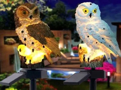 Solar Owl Garden Lights - Waterproof Solar-Powered LED Lamps for Outdoor Decoration