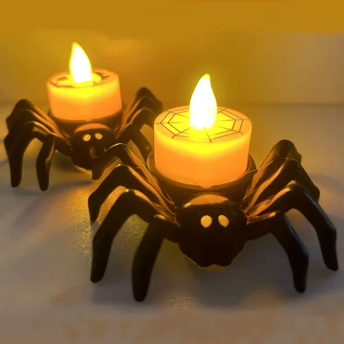 Halloween Ghost Candle Holder – LED Candlestick Lighting - Image 4