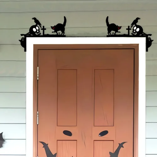 Halloween Wooden Door Frames – Front Door and Window Corner Decorations - Image 2