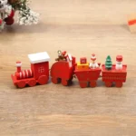 Christmas Plastic Train Decorations – Festive Home Ornament, Merry Christmas & Happy New Year Xmas Navidad Noel Gift