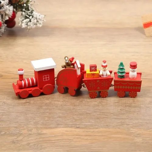 Christmas Plastic Train Decorations – Festive Home Ornament, Merry Christmas & Happy New Year Xmas Navidad Noel Gift