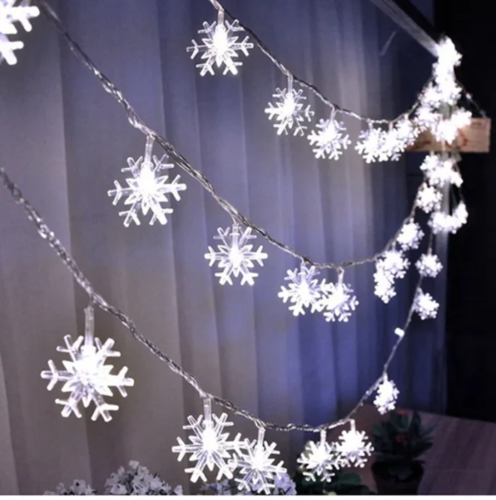 Snowflake Tree LED Light – Christmas Decoration, Home Garland, Tree Ornament, Navidad, Xmas Gift & New Year