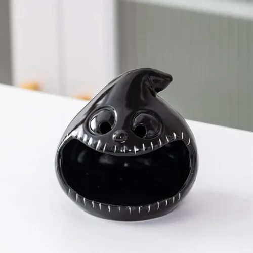 Cute Ghost Candlestick Halloween Decoration – Candy Storage, Desktop Ornaments, and Atmosphere Enhancer - Image 3