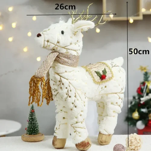 Christmas Dolls – Santa Claus, Snowman, and Elk Figurines, Xmas Tree Ornaments, Holiday Gifts for Kids, Christmas Decorations