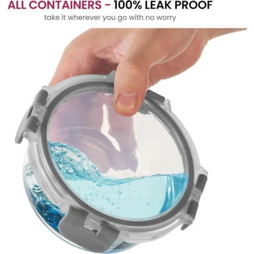 Essential 24-Piece Glass Storage Containers – Leakproof, Durable, Dishwasher Safe