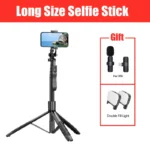 Foldable Wireless Selfie Stick Tripod with Bluetooth Remote Shutter | Portable Monopod Stand for GoPro, Cameras, and Smartphones