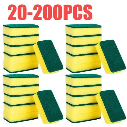 Eco-Friendly Dishwashing Sponge Set – 20-200pcs Nano Emery Sponges for Kitchen & Pot Rust Removal