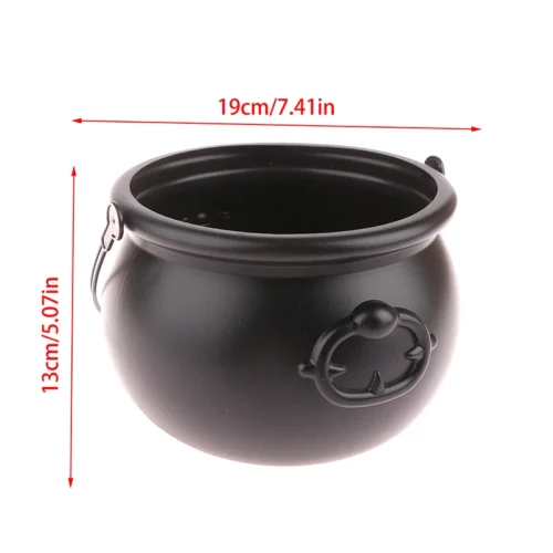 Large Wizard Witch Cauldron Decoration Prop – Halloween Table Centerpiece - Image 4