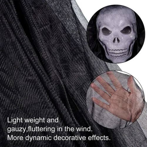 Halloween Hanging Skull Ghost with LED and Sound - Image 3