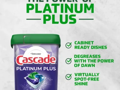 Platinum Plus Dishwasher Detergent Pacs Fresh 62 Count 2X the Dawn grease fighting power and 2X the scrubbing power