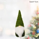 6pcs Christmas Mini Doll Tree Pendant Xmas Decoration for Home Gnome Doll Kids New Year Gifts Navidad