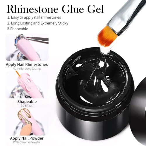 High-Quality BORN PRETTY Nail Rhinestone Glue – Strong Adhesion for Stunning Nail Art