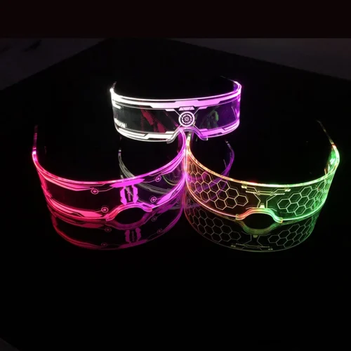 Cool Luminous Colorful LED Light-Up Glasses – Glowing Neon Flashing Party Glasses - Image 4