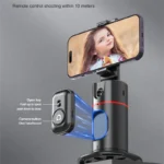 Smart Facial Tracking Stabilizer with Removable Fill Light | Wireless Phone Stand & Selfie Stick Tripod for Live Streaming