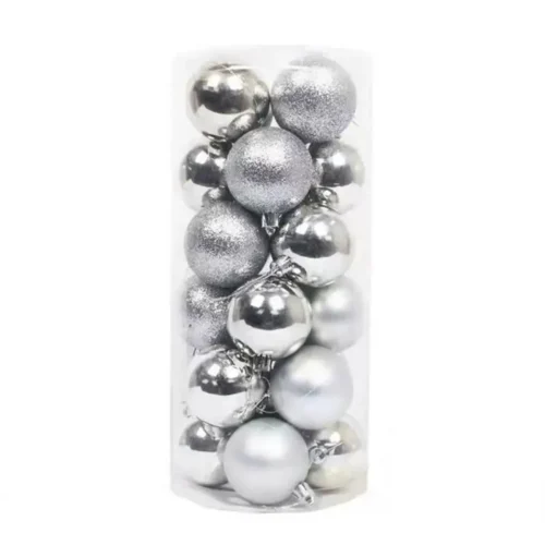 24pcs Christmas Ball Decoration Christmas Tree Ornaments For Home Decor Halloween New Year Wedding Navidad Pendant Ball Ornament