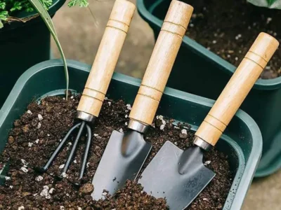 Gardening Set Hand Shovel Kit: Rake, Shovel, and Small Trowel for Planting
