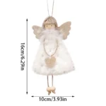 New Angel Doll Christmas Tree Ornaments – Plush Angel Pendants for Home, Navidad & Car Decoration