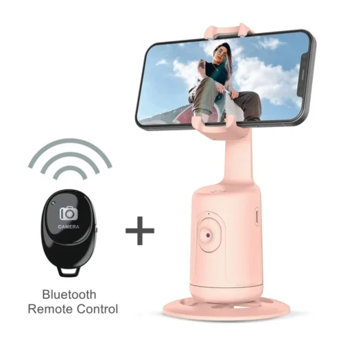 Auto Face Tracking Tripod - 360° Rotation Smart Phone Camera Mount for iPhone & Android | Intelligent Tracking Holder for Live Streaming & Vlogging