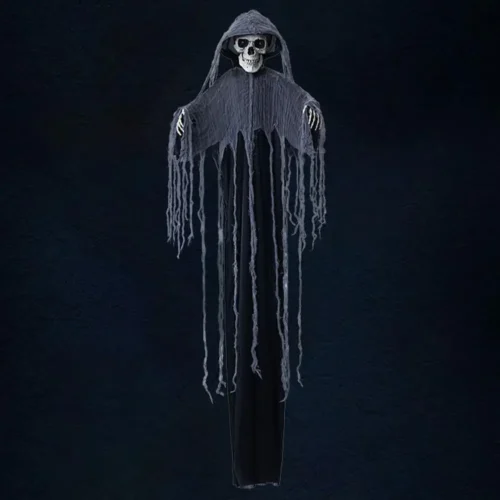 Glowing Eyes Skeleton Pendant with LED Lights - Image 2