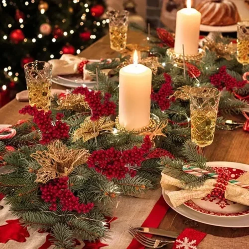 5/10/20PCS Artificial Red Berry Branches – Christmas Decoration for Xmas Trees, Parties, Home Ornaments, & Fruit Wreaths