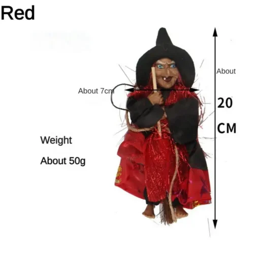 Halloween Ghost Witch Doll - Scary Hanging Decoration with Ghost Flying Witch Pendant for DIY Party Ornaments and Decorations - Image 2