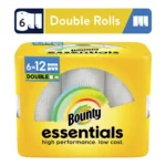 Paper Towels – 6 Double Rolls, White, 108 Sheets per Roll, Soft and Comfortable, Clean, Simple, and Effective