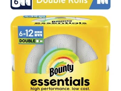 Paper Towels – 6 Double Rolls, White, 108 Sheets per Roll, Soft and Comfortable, Clean, Simple, and Effective