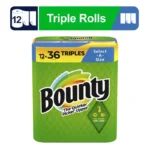 Bounty Select-A-Size Paper Towels, Triple Rolls, White, 135 Sheets per Roll, 12 Count