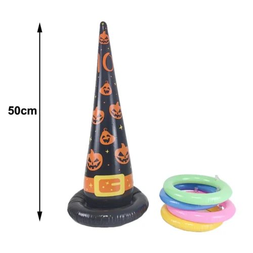 Fun Halloween Throwing Game – Inflatable Spider and Witch’s Hat Toss for Kids - Image 5